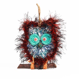 Bufnita crosetata 10 cm x 9 cm