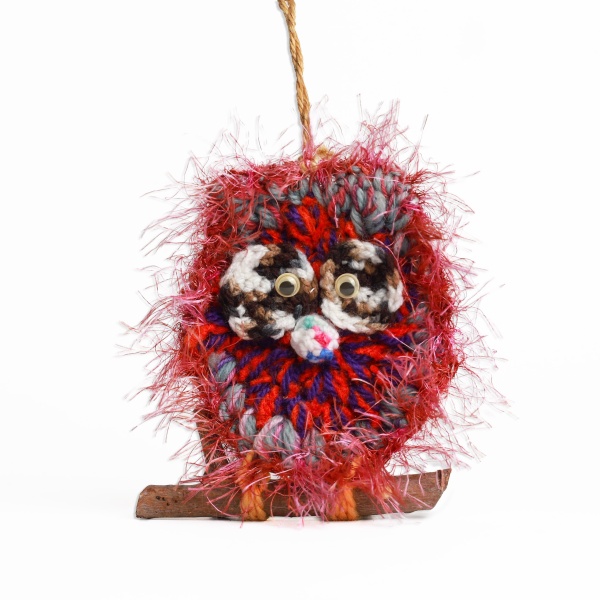 Bufnita crosetata 10 cm x 9 cm