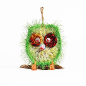 Bufnita crosetata 10 cm x 9 cm