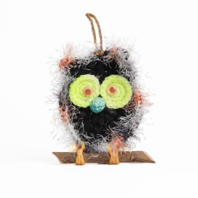 Bufnita crosetata 10 cm x 9 cm