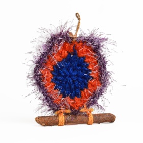 Bufnita crosetata 10 cm x 9 cm