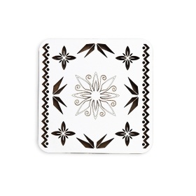 Set 5 suporturi pahare din lemn patrate