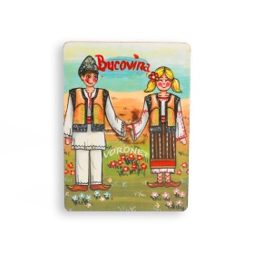 Magnet cuplu taranei Bucovina - 6cm x 8cm