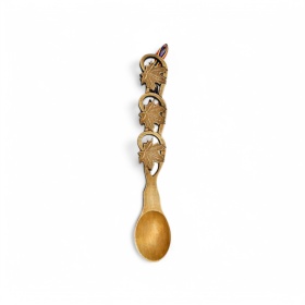 Lingura din lemn cu motive traditionale - 30 cm