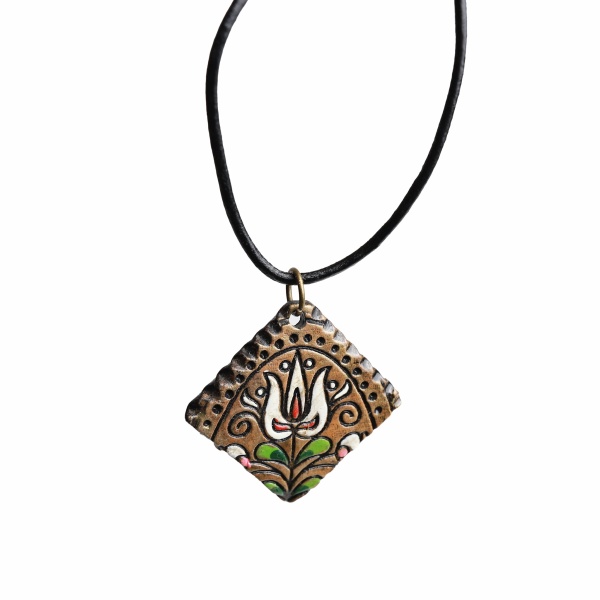 Colier din ceramica pictat