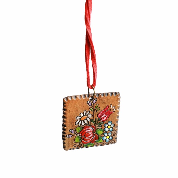 Colier din ceramica pictat