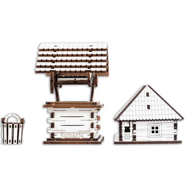 Macheta Set Casa + Fantana 3D