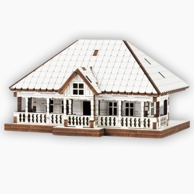 Casuta Lemn 3D- 12 cm