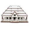 Casa Lemn 3D- 17 cm