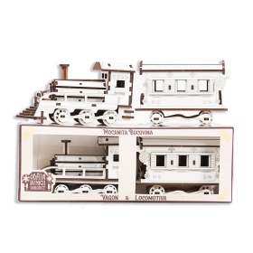 Macheta Set Locomotiva + Vagon 3D