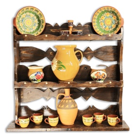 Blidar din lemn masiv maro - 64 cm x 71 cm