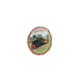 Magnet mocănița Maramureș 6,5x6,5cm