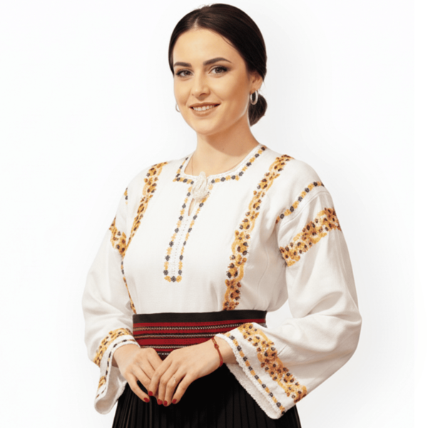 Ie traditionala din Bucovina cusuta manual cu margele- 2XL