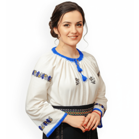 Ie traditionala cusuta manual cu margele- XL