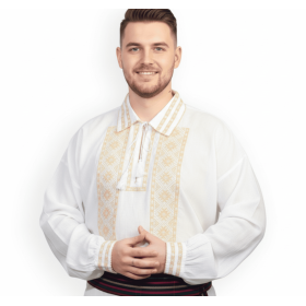 Camasa barbateasca traditionala brodata la masina