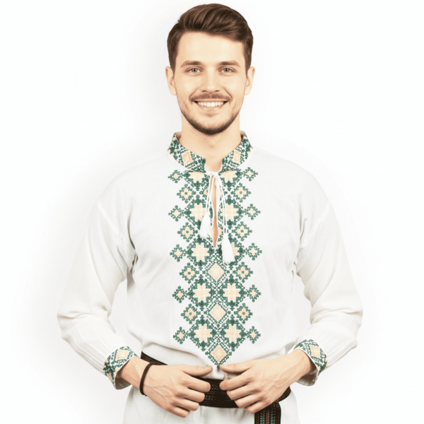 Ie barbateasca traditionala brodata la masina