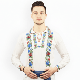 Ie barbateasca traditionala brodata la masina