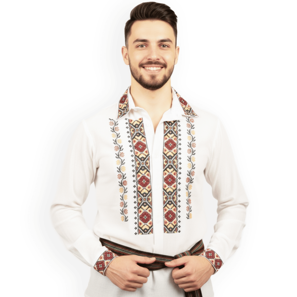 Ie barbateasca traditionala brodata la masina