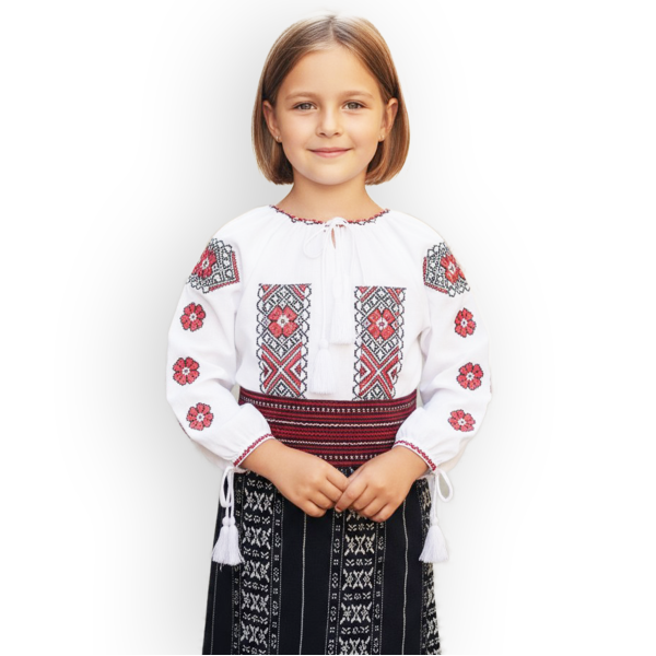 Camasa traditionala brodata la masina