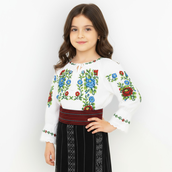 Camasa traditionala brodata la masina