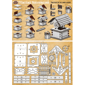 Puzzle Fantana Lemn 3D - 10 cm