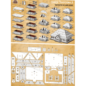 Puzzle Casa Lemn 3D- 17 cm
