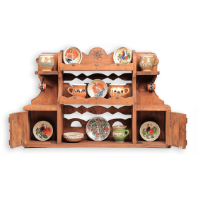 Blidar din lemn masiv maro inchis 60 cm x 94 cm