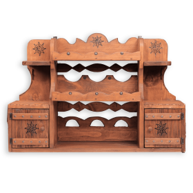 Blidar din lemn masiv maro inchis 60 cm x 94 cm