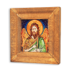 Icoana cu Sfantul Ioan Botezatorul (decorata pe sticla) - 10cm x 12cm