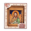 Icoana cu Sfantul Ioan Botezatorul (decorata pe sticla) - 10cm x 12cm