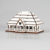 Puzzle Casa Lemn 3D- 17 cm