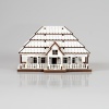 Puzzle Casa Lemn 3D- 17 cm