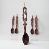 Lingura din lemn cu motive traditionale - 30 cm