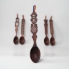 Lingura din lemn cu motive traditionale - 30 cm