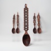 Lingura din lemn cu motive traditionale - 30 cm