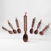 Lingura din lemn cu motive traditionale - 30 cm