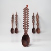 Lingura din lemn cu motive traditionale - 30 cm