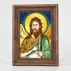 Icoana cu Sfantul Ioan Botezatorul (decorata pe sticla) - 15cm x 20cm