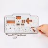 Puzzle Casa Lemn 3D- 8 cm