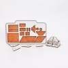 Puzzle Casa Lemn 3D- 8 cm
