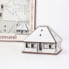 Puzzle Casa Lemn 3D- 8 cm