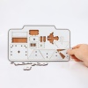 Puzzle Casa Lemn 3D- 8 cm