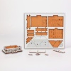 Puzzle Casa Lemn 3D- 10 cm