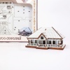 Puzzle Casa Lemn 3D- 12 cm
