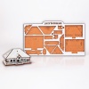 Puzzle Casa Lemn 3D- 12 cm