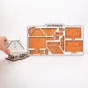 Puzzle Casa Lemn 3D- 12 cm