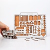 Puzzle Locomotiva Lemn 3D - 13 cm