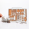 Puzzle Locomotiva Lemn 3D - 13 cm